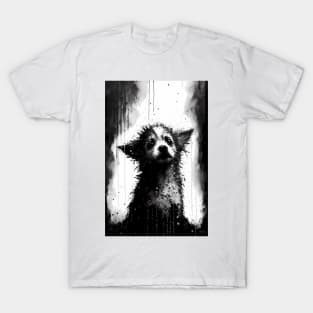 Sad Puppy In The Rain T-Shirt